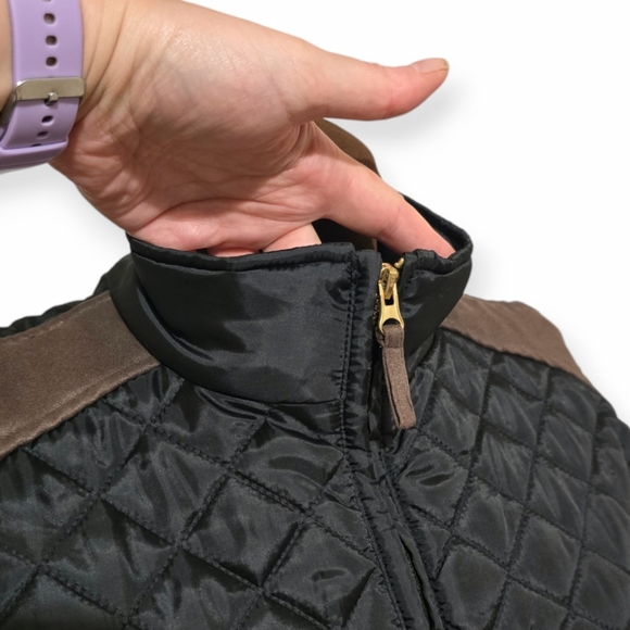 Oso Casuals Black Quilted Vest Woman Size L - Picture 6 of 12